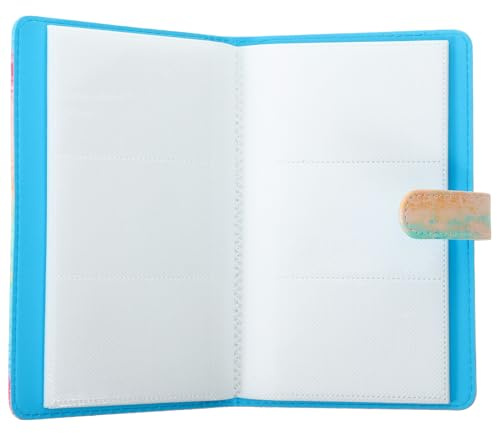HAPINARY Estuche para Tarjetas de Presentación de Pu Capacidad para 96 Fotos Tamaño 3 Pulgadas, Diseño Clásico Resistente a Huellas y Tacto Cómodo para Uso Portátil Estilo Varios estilos