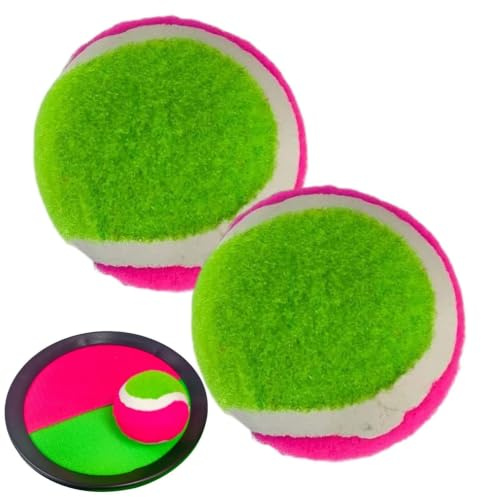 Fångbollar För Kastspel 2-Pack 6,35 Cm Klibbiga, Roliga Kast- Och | Trädgårdsspel för barn för utomhus pool park camping resa fest sport lek sommar semester skola födelsedag