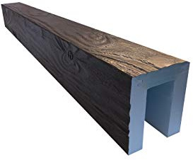 Vigas Decormágina imitación madera (NOGAL OSCURO) de poliestireno extruido (8 x 12 x 8 x 129 de largo)