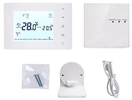 Termostato senza fili Rf. Controller di temperatura del termostato del riscaldamento della caldaia wireless for Google Home Alexa Smart Wireless Controller Termostato per riscaldamento ( Color : BOT30