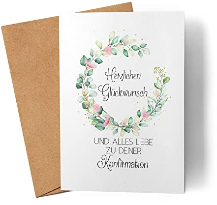 Kartentraumland Alles Liebe zu deiner Konfirmation Karte Konfirmationsgeschenk Kirche Christentum