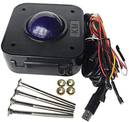 WANSUPYIN 2023 Lila PS2 PCB Connector Trackball Maus Mit 4PCS Schrauben Ersatz für Arcade Spiel