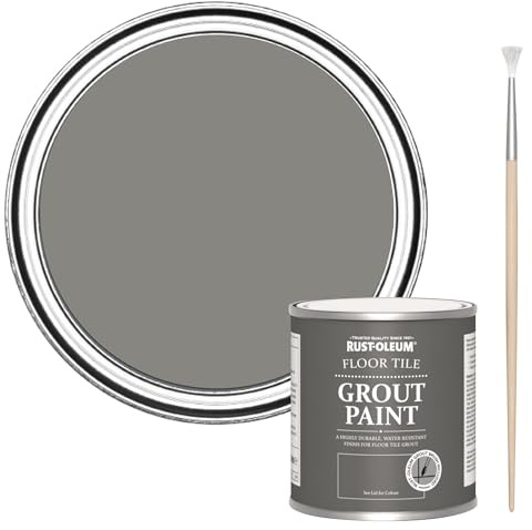 Rust-Oleum Ultra-Durable Grey Floor Tile Grout Paint - Art School 250ml