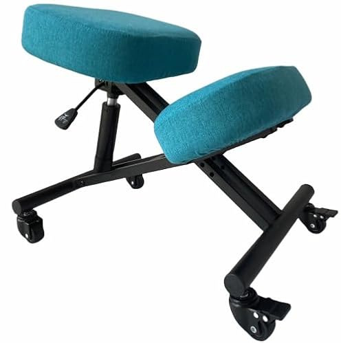 BLACK POINT O'kneel Small Ergonomisk knäböjande stol för barn. Barnskrivbordsstol. (linnefoder Blått ingår) Justerbar barnstol, ergonomisk.