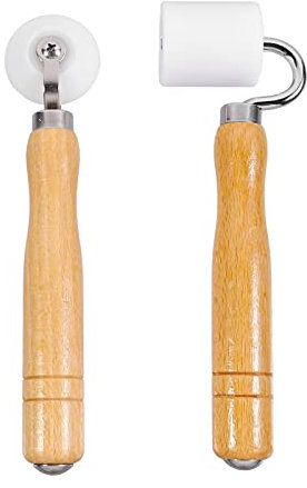BESTonZON 2stücke Nahtroller Für Tapete Andruckrollengerät Mit Kunststoff-rad Stepprolle Als Tapezierwerkzeug Ergonomischer Griff Für Leichtes Anwenden Stabiles Lagerdesign Für Präzise