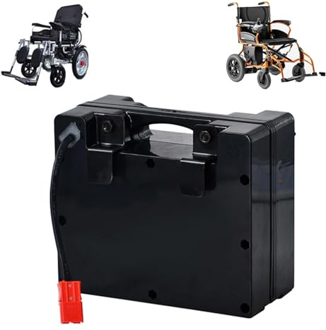 HJGHY Paquete de batería de Litio de 24V, batería para Silla de Ruedas eléctrica de 24V, 20Ah, 25Ah, 30Ah, batería Recargable de Litio de 24V, batería de Repuesto de Plomo y ácido,24v,30Ah