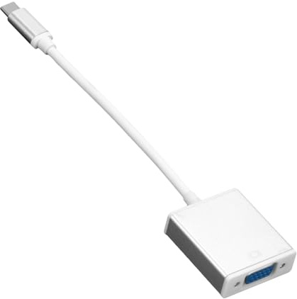 jojofuny Usb-c to Vga Adapter Cable 1080p 3.1 USB Type-c Male to Vga Female Converter for Monitor and Projector with Stable Signal Transfer in Silver Plastic