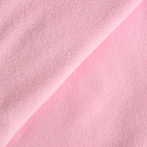 Coupons de 3 mètres Tissu polaire rose clair - Tissu couture - Tissu Rose - 100% Polyester Coupon de 3mètres sur 140cm de largeur - Les Coupons de Saint Pierre