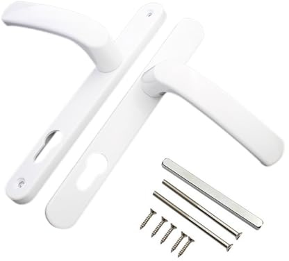 Juego de manijas de puerta de aleación de aluminio de repuesto para puerta de habitación, juego de manijas de placa larga, accesorios de puerta