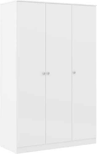 Seconique Denver 3 Door Wardrobe in White Gloss