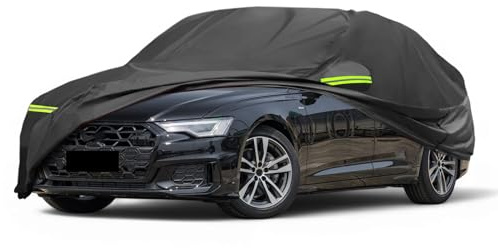 A ABSOPRO Copertura Auto per Audi A6 Avant 2004-2024 210D-PU Copertura Auto Esterna Completa per Tutti i Tipi di Tempo Impermeabile