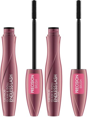 Catrice Glam & Doll Endless Lash Mascara, Schwarz, volumengebend, definierend, verlängernd, matt, vegan, ohne Mikroplastikpartikel, Nanopartikel frei, ohne Parfüm, 2er Pack (10ml)