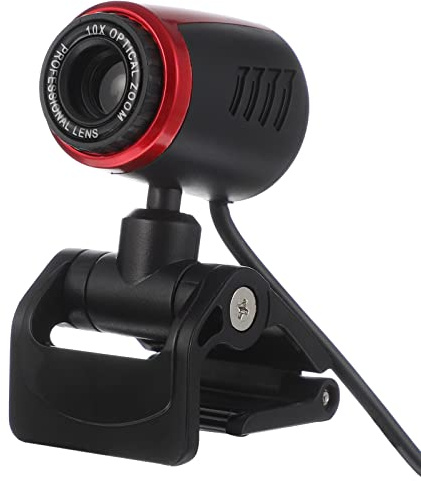 NUOBESTY Webcam USB Messa a Fuoco Automatica e Microfono Incorporato, Fotocamera per Computer Professionale per Streaming Online e Videoconferenze, Rotazione 360°, Compatibile Corsi Online