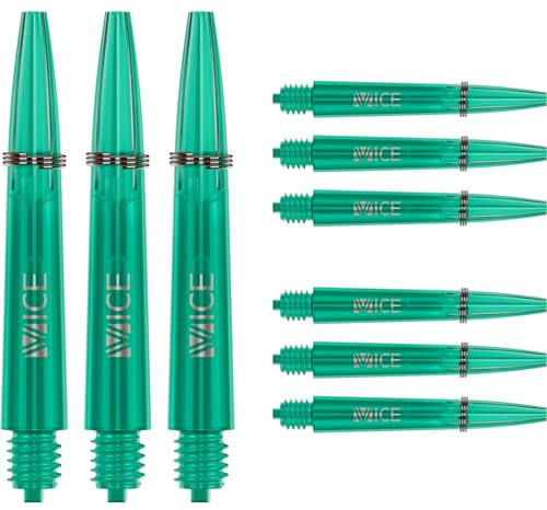 ONE80 Proplast Vice Dart Shafts 3er Set – Kunststoff Dartschäfte mit Federring – stabil & präzise – Vice-Grip-System für festen Flight-Sitz Schäfte Set