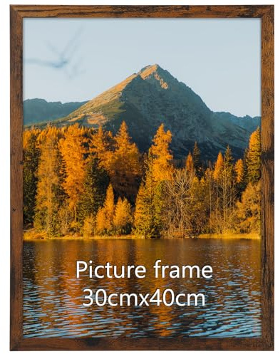 Vasemouh 1 Stück rustikale Bilderrahmen für Fotos 30x40cm, Vintage-Stil ideal für Wandmontage im Wohnzimmer, Schlafzimmer, Büro oder Flur