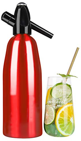 Siphon à soda 1 litre en aluminium, machine à soda domestique, machine à eau pétillante, siphon à eau de Seltz, utilisez des cartouches de CO2 de 8 g