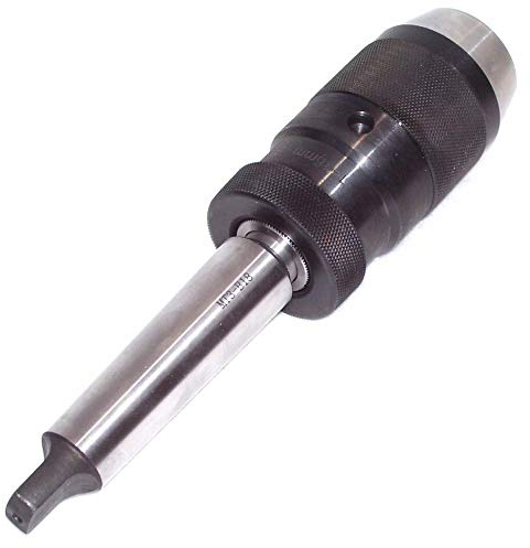 Lathe Chuck, 45# 1-16mm Capacity Keyless Steel Self-Adjusting Chuck with Taper Arbor