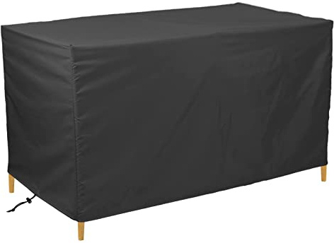 WHXQSH Garden Furniture Covers,130x80x95cm Rattan Garden Furniture Cover,Waterproof Rectangular/Square Patio Table Cover,420D Oxford Outdoor Table Cover,Garden Table Covers Anti-UV