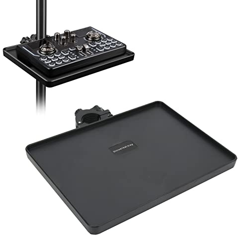 Bewinner Soundkartenablage Metallregalhalterung, Robuste Ablage für Standard Lautsprecherständer, Mikrofonständer, Ablagehalter für Bühne, Live Streaming,