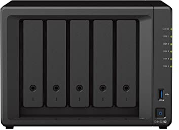 Synology DS1522+ 40TB 5 Bay Desktop NAS Lösung installiert mit 5 x 8TB HAT3300-Laufwerken