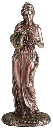 Veronese Design 6 1/8 Inch Hygieia Greek Goddess of Hygiene Cold Cast Resin Bronze Finish Sculpture