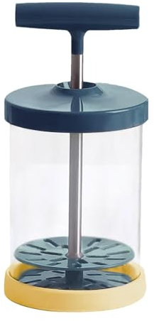 Manual Whipped Cream Maker, Handheld Whipped Cream Dispenser, Whipped Cream Dispenser, Whipped Cream Dispenser Perfect Cream Whipper Maker for Gift, Lid,15 Ounce Capacity