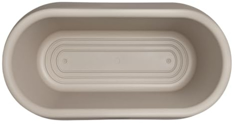elho Pure Cone Long Wheels 75 Blumentopf - Balanced Beige | L 39.1 x B 74 x H 35.8 cm | für den Innen- und Außenbereich