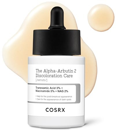 COSRX Alpha-Arbutin 2% Serum gegen Hautverfärbungen Koreanisches serum geischt zur Korrektur von dunklen Flecken mit Niacinamid für strahlenden und ebenmäßigen Teint, Korean Skincare 20 ml