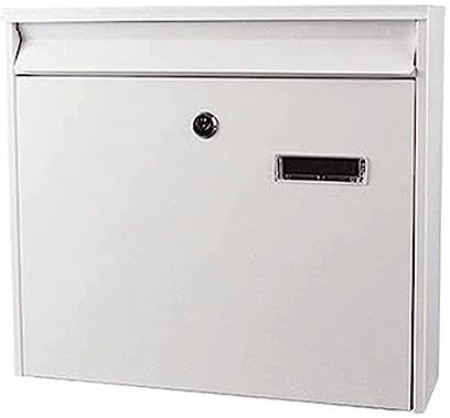 Wall-Mount Mailbox Donation box Wall Mounted Post Box Anti Rust Galvanized Metal Mailbox Outdoor Home Letter Box with Clear Window Drop Box Suggestion Box