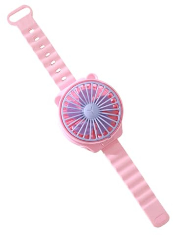 Zuasdvnk Mini Fan Watch | Portable Mini Fan | Cute Stylish Handsfree Air Cooler Cooling Tool for Kids Children Students Indoor Outdoor Travel Home Use
