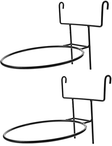 TOYANDONA 2 Piezas Soporte para Maceta montado en la Pared macetero de Pared Colgador metalico para macetero Soporte de Maceta de Flores montada en la Pared Planchar Black