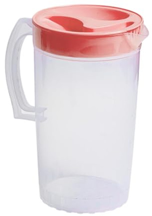 Gcljlmy Jarra de agua para hervidor de agua fría Iced Tea Pitcher Portable Bebidas Jugo Jarra para Frigorífico para Limonada Té Helado (Rosa)