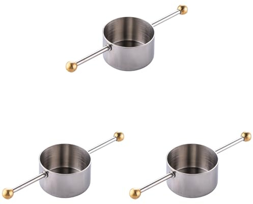 Htuygyjaw Measuring Cup Tools, Bar Measure Cocktail Jigger with Handle for Whisky Bar Tools Bar Accessories(3 Pcs)