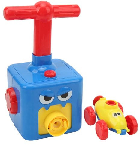 Asixxsix Ballonwerfer-Autospielegset für Wissenschafteln Spielzug MIT Aufblasbarer Ballonpumpe, Autos-Racer-Kit, Geeignet für und Mädchens