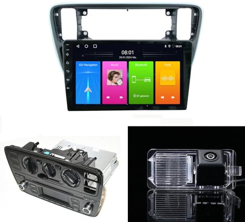 9 Zoll GPS Navi Autoradio,6G+128G Carplay&Android Auto Autoradio+Auto Rückfahrkamera für VW Load UP 121, 122, BL1, BL2 VW UP! e-Up! Skoda Citigo E-Citigo AA NF1 NE1