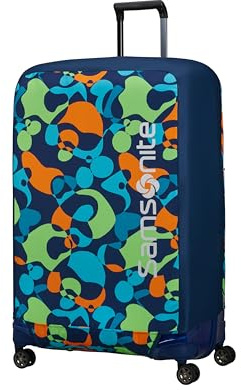Samsonite TA Revolution - Faltbare Schutzhülle für Koffer Größe XL, Kofferhülle passend für 81–86 cm, Reisekoffer Schutz, mit reflektierendem Detail, Mehrfarbig (Colorwave)