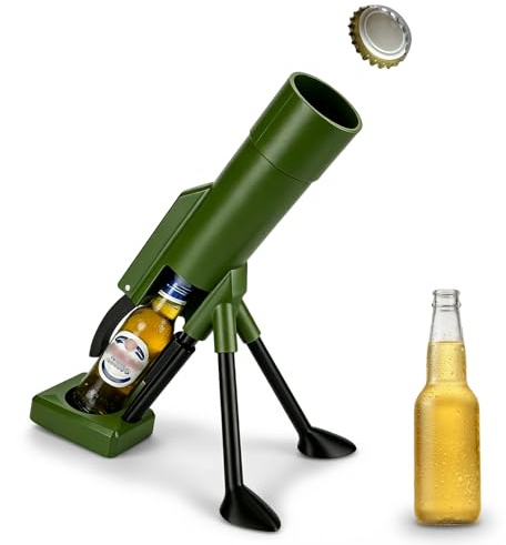 Apribottiglie di birra, design mortaio, apribottiglie automatico in plastica ABS, apribottiglie per mortaio, design antiscivolo, apribottiglie per bar e feste