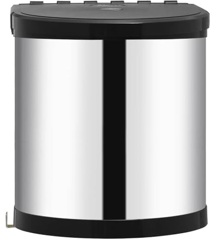 Lumanois Pattumiera da Incasso per Cucina in Acciaio Inossidabile 12 L, Casa e Giardino,Forniture domestiche,Contenimento rifiuti,Cestini rifiuti/portaimmondizia, 2.07kg-51172