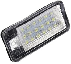 VAVGKDKPZB LED Number Plate Light For A4 B6 B7 For Q7 4L For A3 8P For A6 C6 For A5 8F For A8 D3 D4 S3 S4 RS4 6 Bulb LED License Plate Light Auto Car(1pcs White)