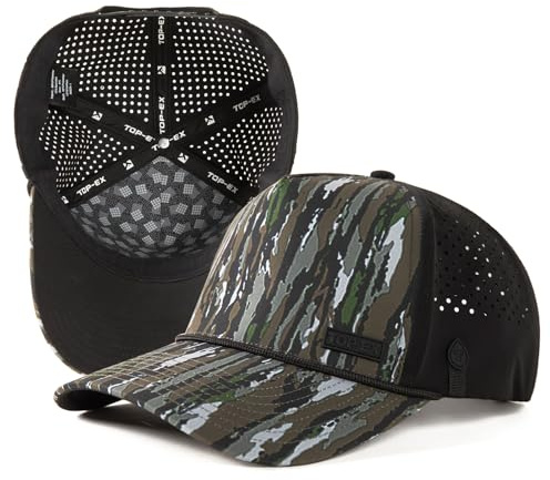 TOP-EX Cap Herren Leine Basecap Kappe Snapback Cappy Wasserdicht UV-Schutz Atmungsaktiv Sport Mütze Sommer Golf Cap