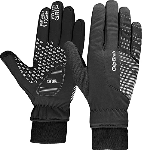 GripGrab Ride Winter Fahrradhandschuhe Winddichte Gefütterte Winterhandschuhe Fahrrad Thermo Radsporthandschuhe Lang