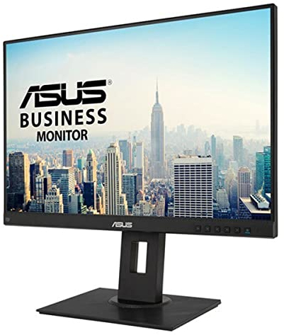 ASUS BE24WQLB - Monitor de Negocio de 24 | 60 Hz (16:10, 1920x1080, IPS, Sin Marco, Kit de Montaje Mini PC, Ajustable en Altura, Luz Azul de Baja Intensidad, Peana ergonómica, HDMI), Negro