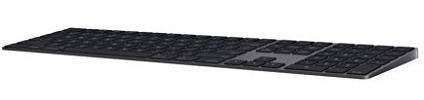 Apple Magic Keyboard with Numeric Keypad (Wireless, Rechargable) (British English) - Space Gray (Renewed)