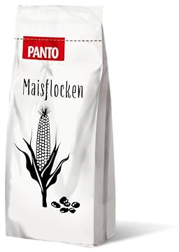 PANTO Maisflocken 25 kg – Pferdefutter Rohkomponente, für Nager | Hochwertige Maisflocken als Rohkomponente für Futtermischungen – energiereich für Pferde & Nager