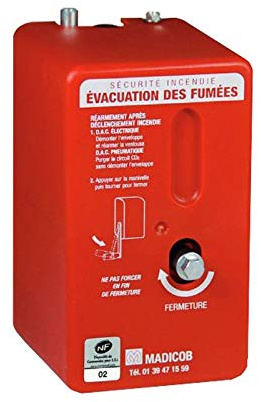 Treuil modulaire DAC rouge capot plastique