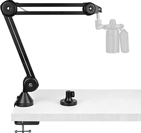 Geekria for Creators Mikrofonarm kompatibel mit Fifine K669, K670 AmpliGame A6 Mikrofonarm Halterung mit Tisch-Flanschhalterung, Aufhängungsständer, Mikrofonscherenarm, Schreibtischhalterung