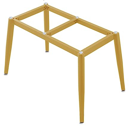 X1NGFU Tischbeine Metall,Schwerlast Stahl Schreibtisch Beine,Langlebig Tischgestell Schreibtisch Beine Moderne,Bodenschoner,für Moderne Couchtisch,Esstisch,Wohnzimmer (120x80cm,Gold)