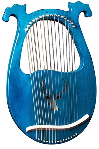 Massivholzfurnier-Lyra 16-saitige Harfe Tragbare Lyre-Harfe Lyre ?Harfe für Anfänger
