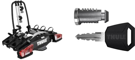Thule VeloCompact Fahrradträger für Anhängerkupplung 3 Fahrräder & ONE Key 16 Packs (BOMBINES Mas Llave One Key System