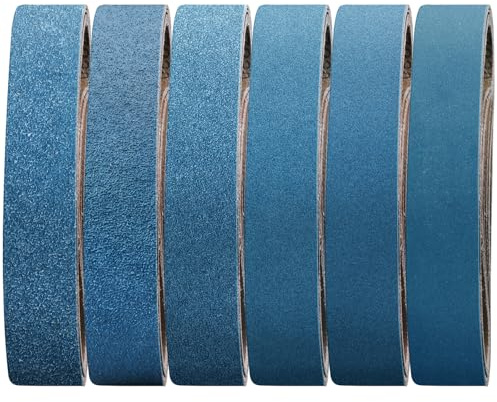 Shineboc slipband 50 x 686 mm, 10 stycken bandslipband 40/60/80/120/240/400 korn för polering metall, trä